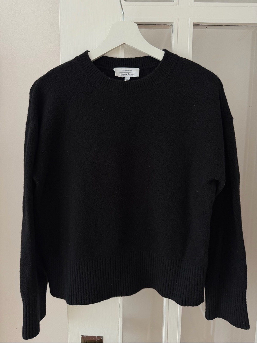 & Other Stories Black Crew Neck Sweater